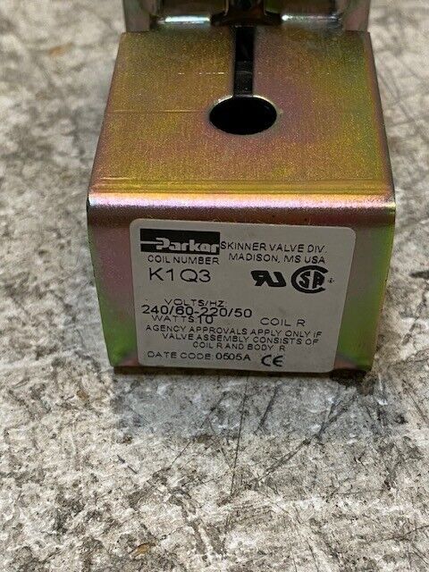 Parker RK1Q3 | K1Q3 Junction Box Coil Volts 240/60-220/50 Watts 10