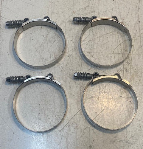4 Qty of R.G.Ray 130 T-Bolt Hose Clamps | 2437-62 | 4-1/2" Dia. 5" Long (4 Qty)