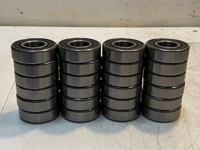 24 Quantity of PEER 6204RLD Bearings 47mm OD 20mm Bore 14mm Thick (24 Quantity)