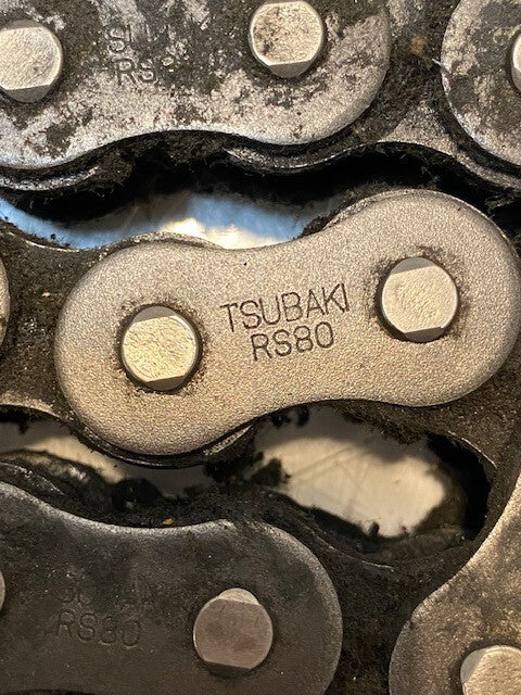 TSUAKI RS80 7FT LONG ROLLER CHAIN 40 LINKS