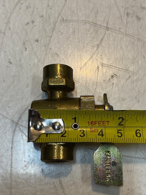 Kantleak Pat. No. 2,980,390 Female Fuel T-Valve Shut-Off Valve