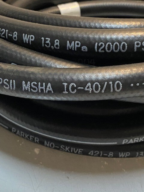 Parker No-Skive 421-830 Hose 30ft Long | SAE100R1AT-8 | 8-3Q04