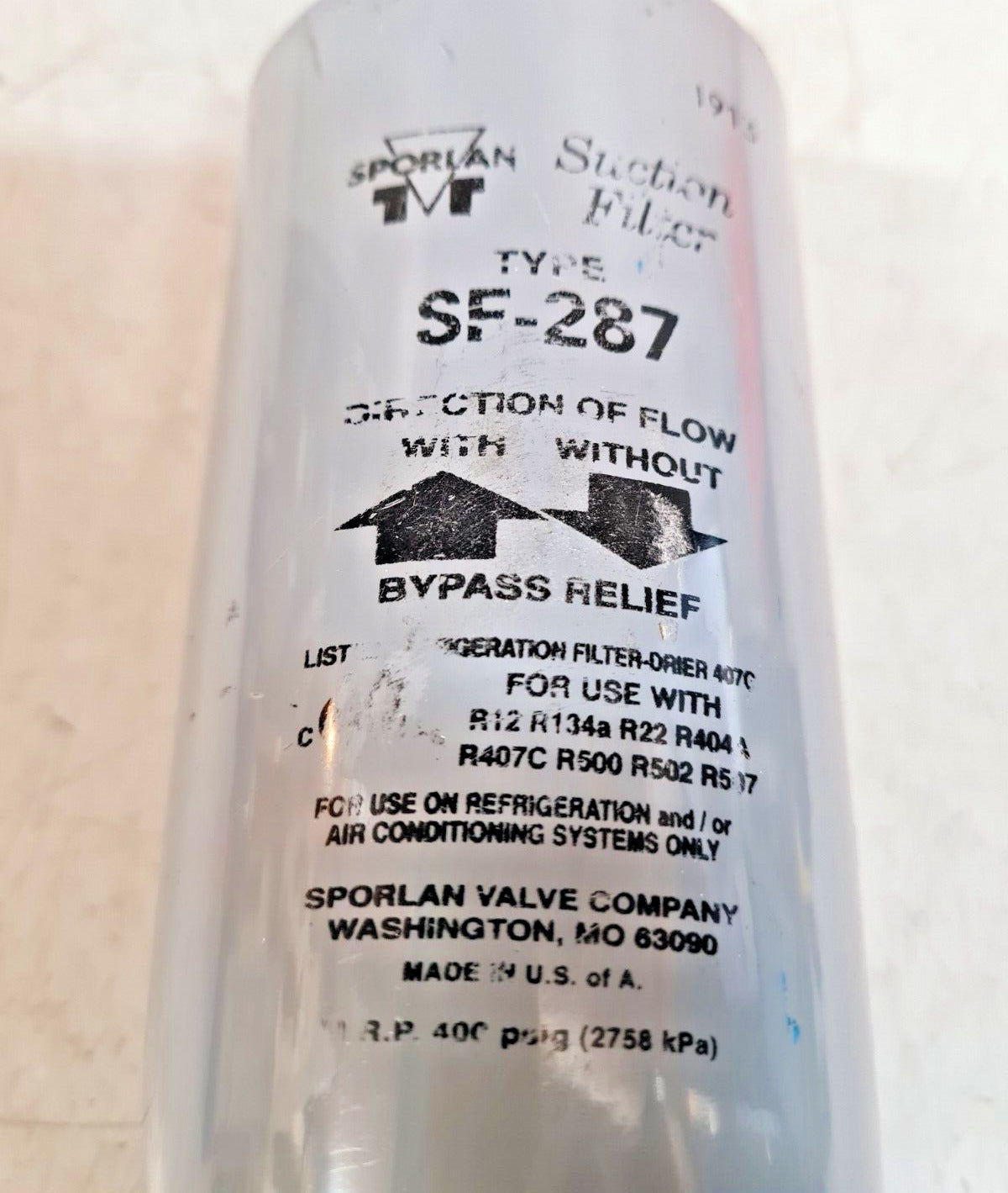 Sporlan Suction Filter SF-287 | 1913