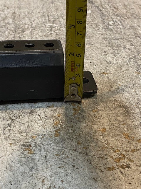 Transission Mount Pad 5-1/8" Long 2-1/8" Wide 2" Tall 9mm Holes