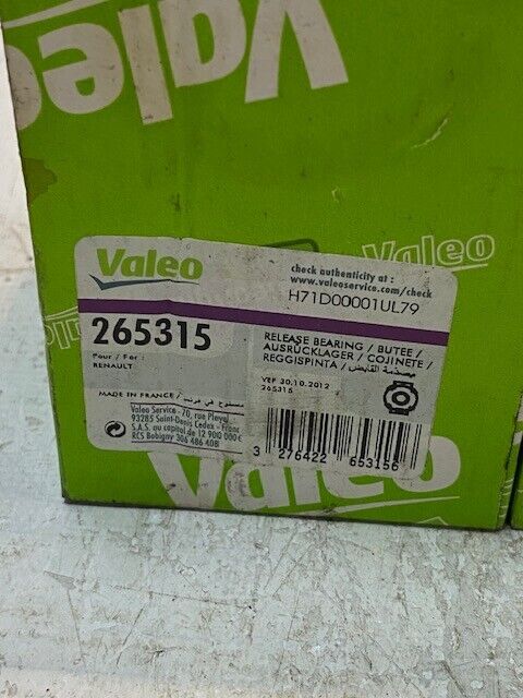 3 Quantity of Valeo Clutch Release Bearings 265315 | N3826SA (3 Quantity)