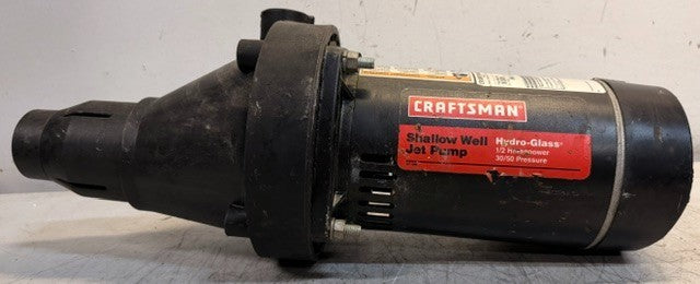 Craftsman Hydro-Glass Shallow Well Jet Pump S48D02A03 | 1/2 HP | 30/50 Pressure