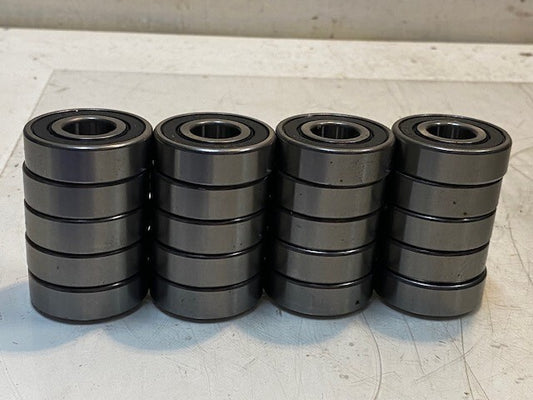 20 Quantity of Peer 6203RLBD-10 Bearings 40mm OD 16mm Bore 12mm Thick (20 Qty)
