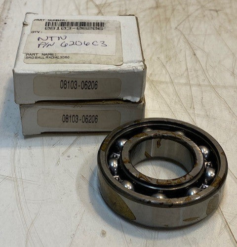 2 Quantity of NTN 08103-06206 | 6206C3 Radial Ball Bearings 30x62x16mm (2 Qty)
