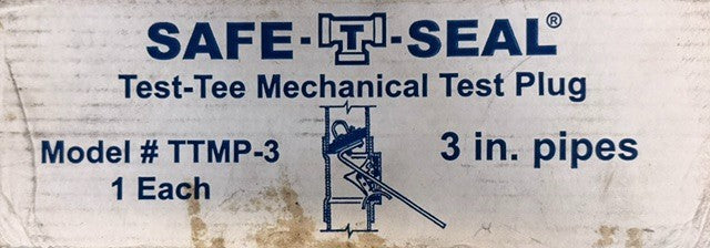 Safe-T Seal Test-Tee Mechanical Test Plug TTMP-3 Designed For 3in Pipes