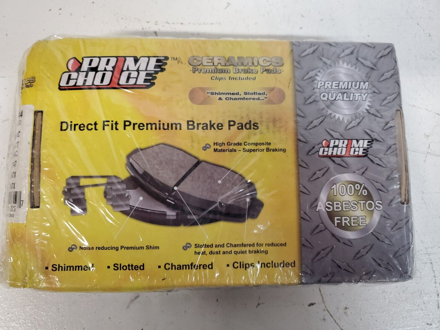 Prime Choice Ceramics Premium Brake Pads (Clips Included) | SCD1044