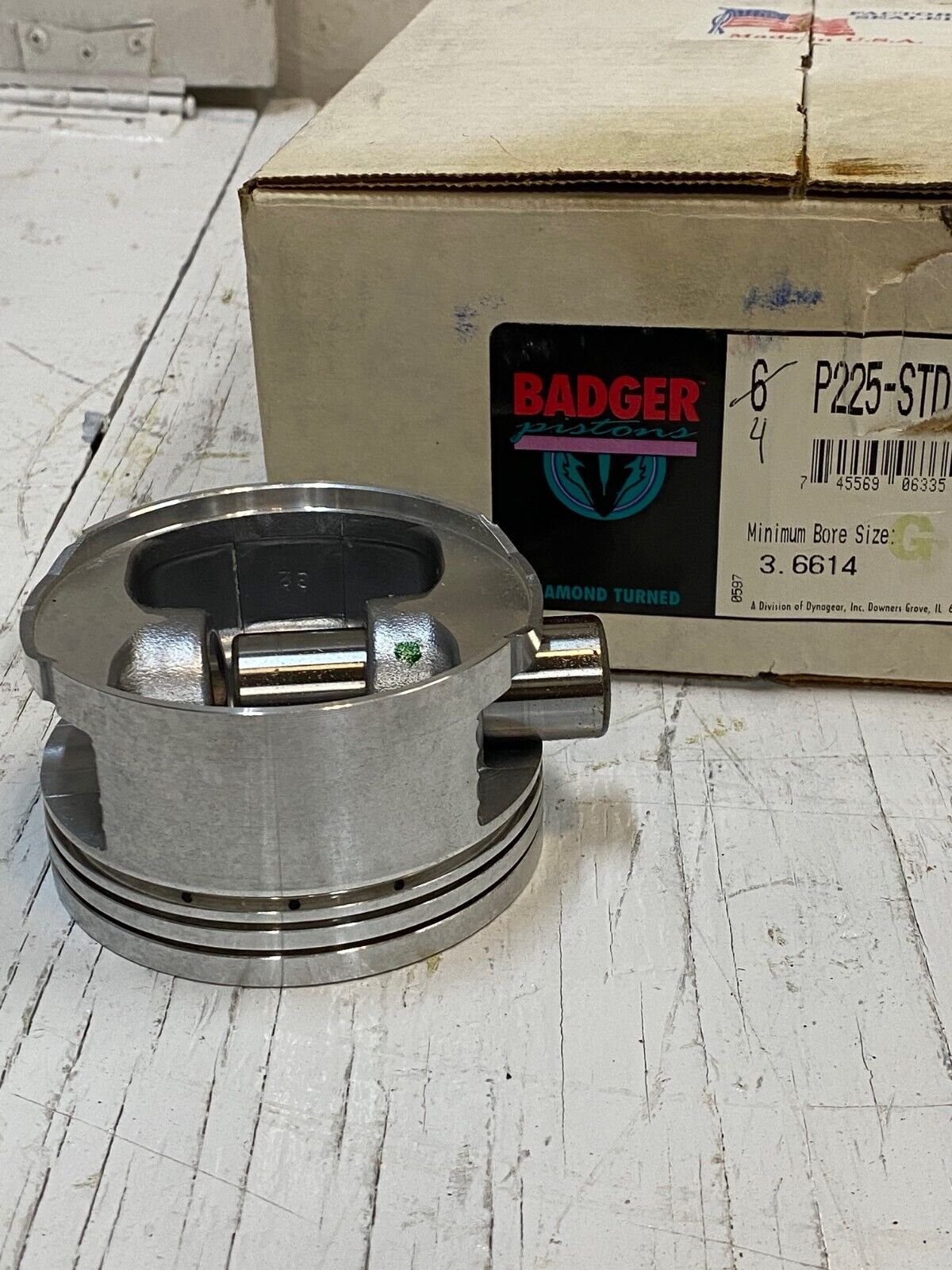 4 Badger Pistons P225 STD 3.6614" Bore Size (4 qty)