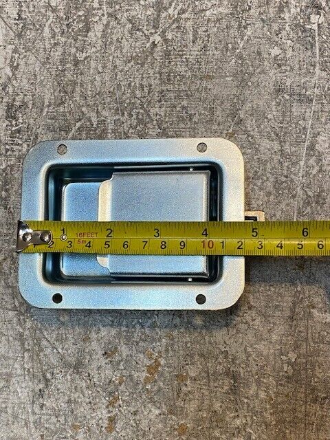 Heavy Duty Rectangle Paddle Door Latch 4-3/4" Long 3-5/8" Wide 1-1/2" Thick