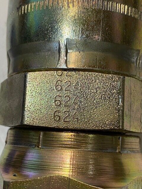 2 Qty of Hydraulic Crimp Female Hose Swivel Hex Fittings 24E | 624 |5" H (2 Qty)