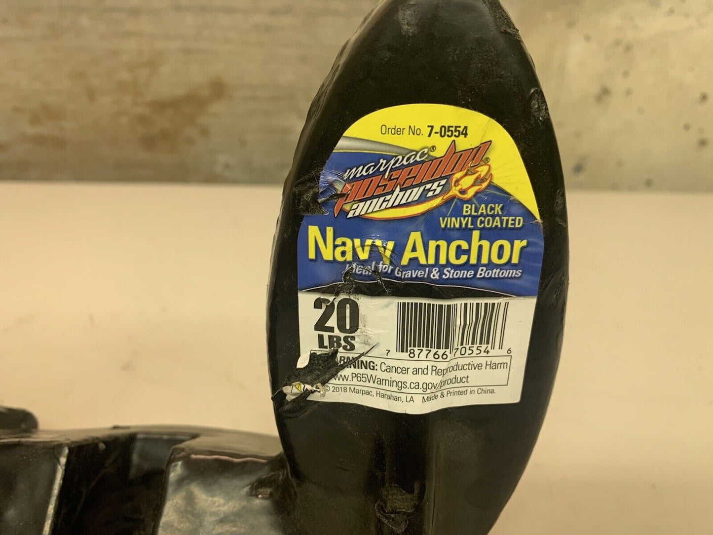 20 Lb Marpac Navy Anchor 7-0554 (ANCHOR HOOK ONLY - NO PIN)