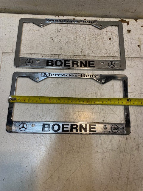 2 Quantity of Mercedes-Benz Boerne License Plate Frames (2 Quantity)