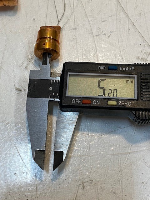 93 Quantity of Copper Screw Machine Nozzle Parts 5mm ID 17mm OD 23mm L (93 Qty)