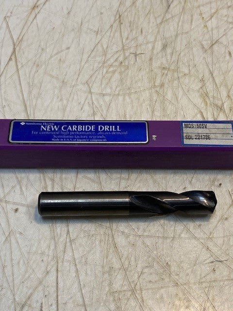 Sumitomo Electric New Carbide Drill MDS150SV 0.5906″ Dia. × 0.5906″ Shank