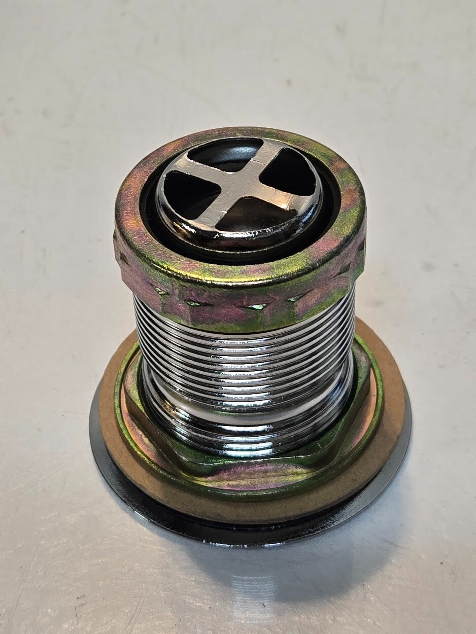 Elkay LK36 Drain Fitting 2-7/8" Nickel Plated Brass Body, Deep Strainer Basket