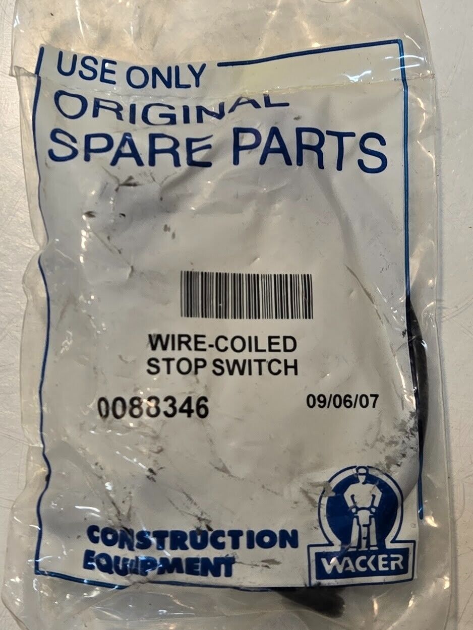 Wacker Wire-Coiled Stop Switch 0088346 for Wacker BS45Y BS52Y Trench Rammers