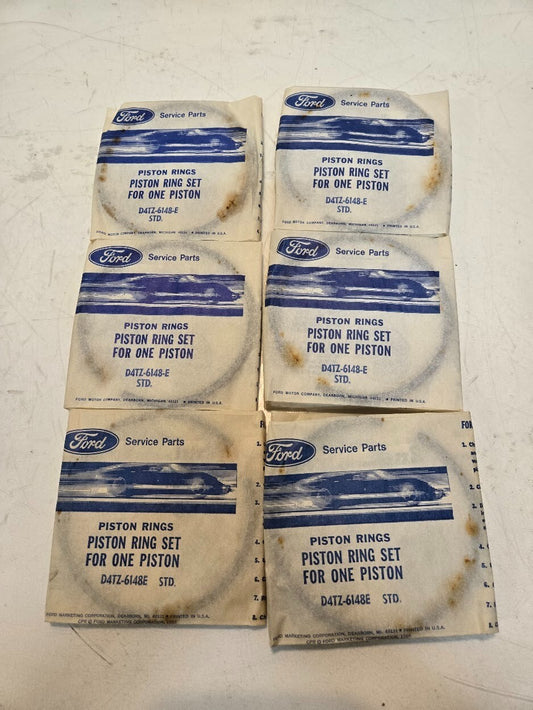 6 Quantity of Ford D4TZ-6148-E Piston Ring Sets | 5 Rings Per Set (6 Quantity)