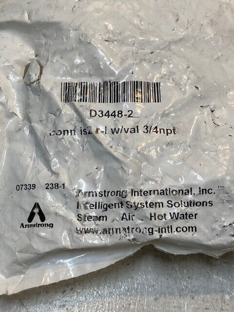 Armstrong Strainer 2-Bolt Connector IS2 R-L w/ Val 3/4 NPT | D3448-2