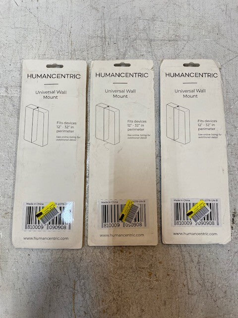 3 Quantity of Humancentric Universal Wall Mounts 101-2078-UN-B (3 Quantity)