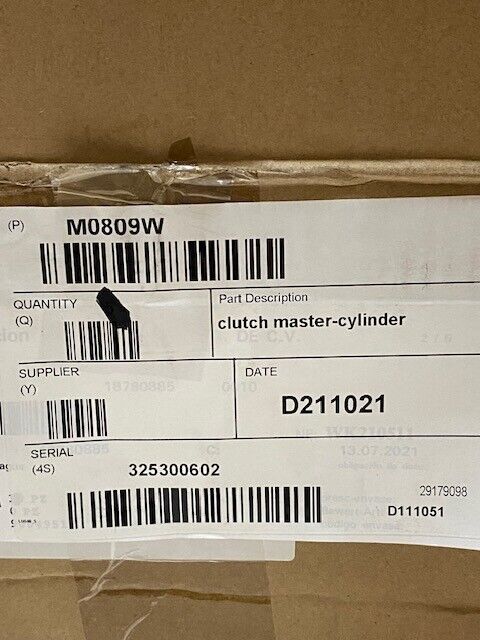 FTE 1201 Clutch Master Cylinders 5/8 | M0809W | M0809 | D111051