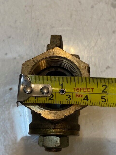 A.Y. McDonald 2G 1" Bronze Flat Head Gas Plug Valve 29mm ID