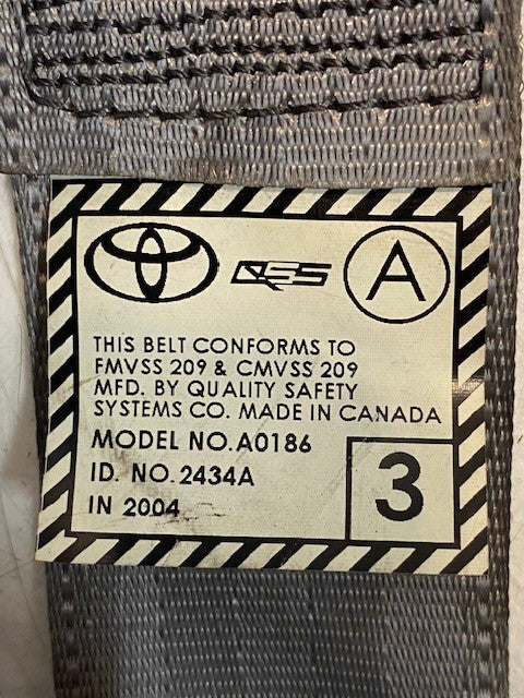 Toyota Car Seat Belt Assembly A0186 | 2434A | 53871B | 53779F TD168