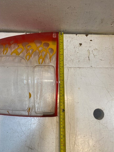 GTS Flamed Tail Light Cover 13" L x 12" W x 4" H