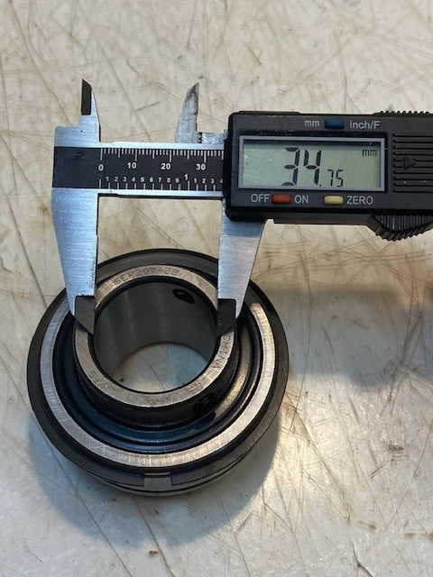 FS Bearing Units SER207-22 Insert Ball Bearing Snap Ring with Setscrew Locking