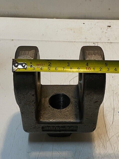 Cast Iron Rod Clevis BDC-17 | 6-1/4" H 4-7/8" W 3-3/8" D 45mm Pin Hole
