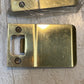 5 Quantity of Golden Metal Extended Lip Strike Plates 3-3/4" x 2-1/4" (5 Qty)
