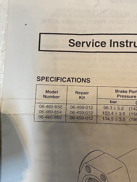 MICO Full Power Hydraulic Power Brake Valve 06-460-852 | 06-460-854 | 06-460-950