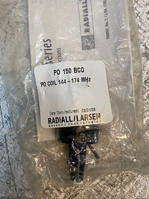 Radiall/Larsen BSA Kit Base Station Antennas PO150BCO PO Coil 144-174 MHz