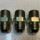 3 Qty of Hydraulic Flare Cone Male Connectors 2" L 16mm ID 26mm Thread (3 Qty)