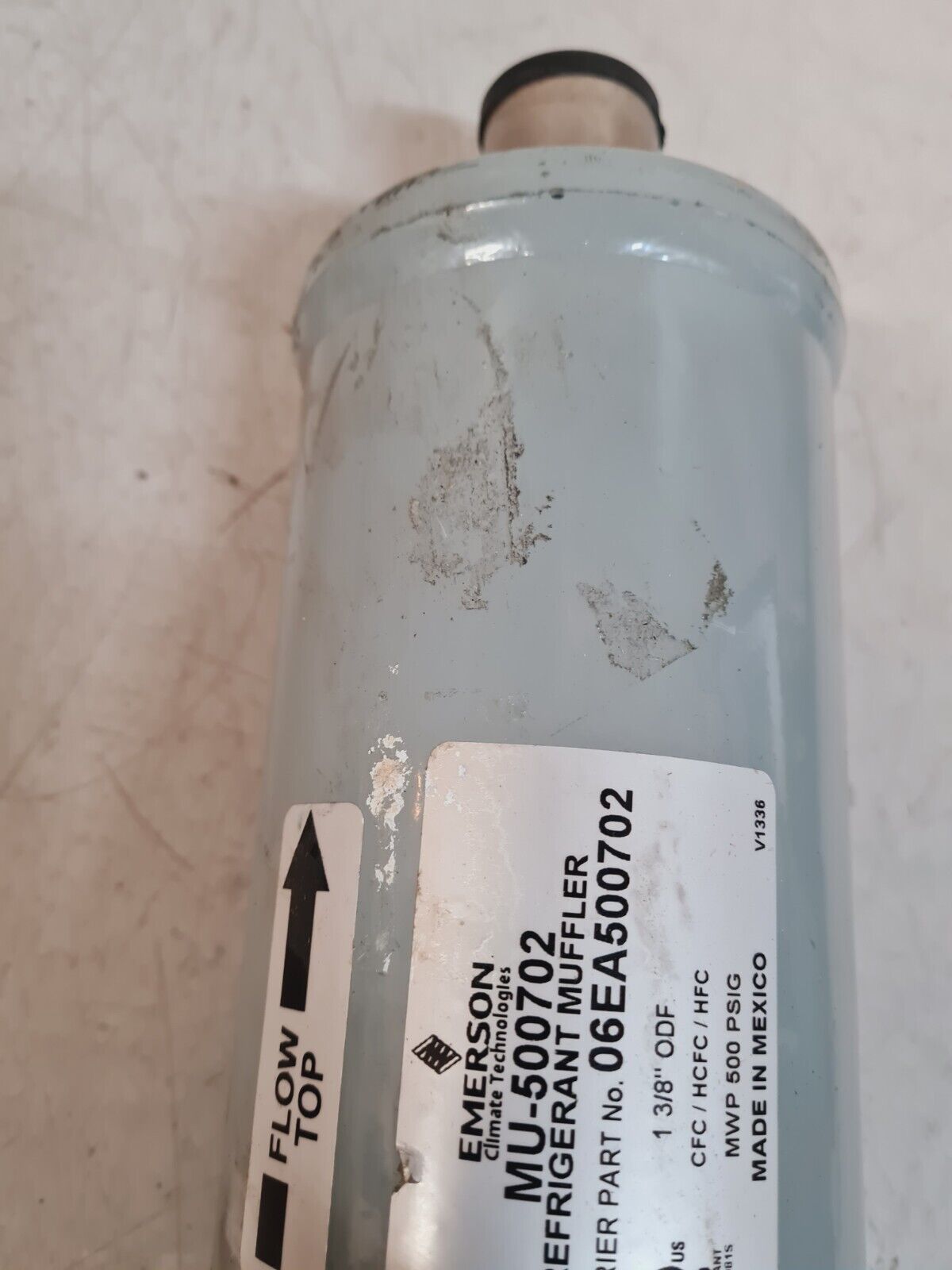 Emerson Refrigerant Muffler 06EA500702 | MU-500702