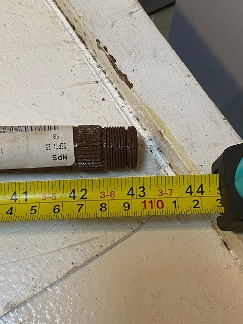INTERNATIONAL STEERING SHAFT TPJ SH42 WS SPR 43" Long 20mm Thread 22mm Shaft