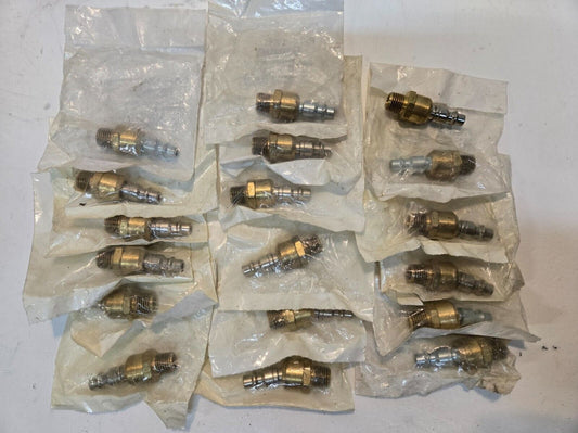 18 Quantity of Ball Swivel Air Fittings 1741 1/4" Male NPTF x 1/4" Body (18 Qty)
