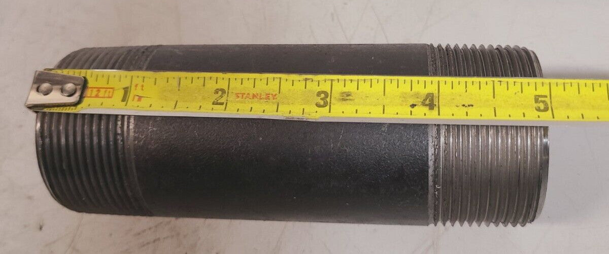 4 Quantity of Black Pipe Niples 1-3/4" x 5" | A106B | S40S | 011040308 (4 Qty)