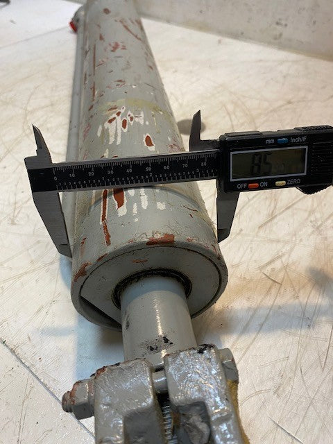 Gray Hydraulic Cylinder 37" Long 86mm OD 25mm Bore