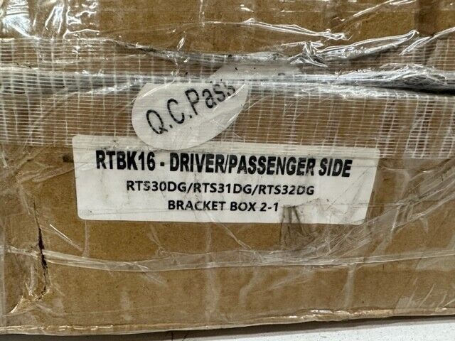 Hardware for RTBK16 - Driver/Passenger Side RTS30DG/RTS31DG/RTS32DG Bracket Box