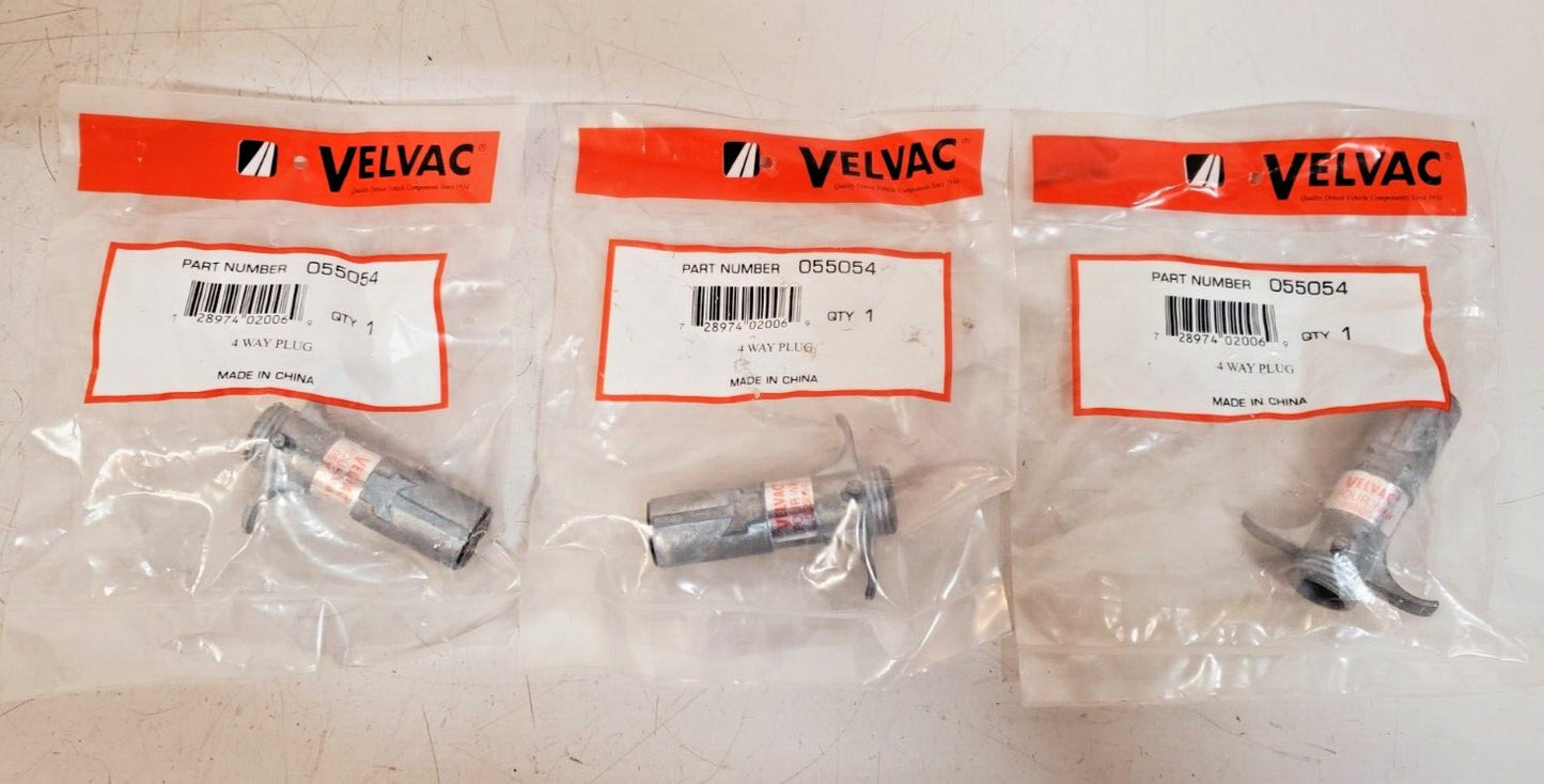 3 Quantity of Velvac 4-Way Plugs 055054 (3 Qty)