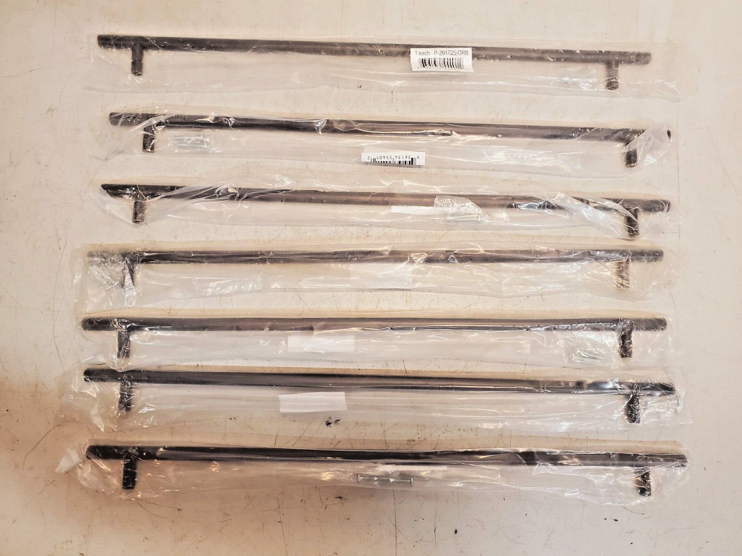 7 Qty. of Dynasty Hardware Bar Style Cabinet Hardware Pulls P-201725-ORB (7 Qty)