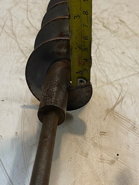 Metal Conveyor Screw Auger Shaft Industrial Part 6-Spirals 18" Long 2-1/4" Dia.