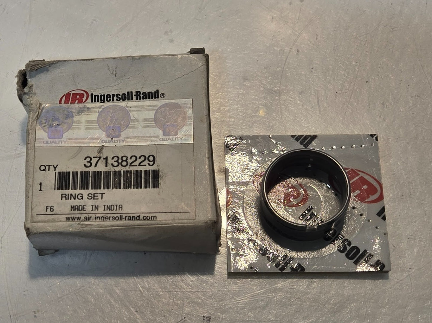 Ingersoll Rand 37138229 Air Compressor Piston Ring Kit | 5 Rings 33.5mm OD