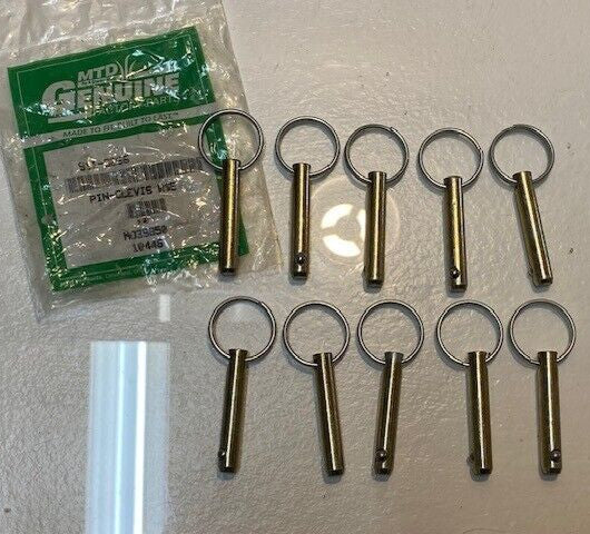 10 Quantity of MTD Genuine 911-3266 Pin-Clevis' (10 Quantity)
