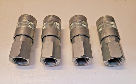 4 Quantity of Quick Connect Couplers 1/2" Female NPT x 1/2" Body (4 Qty)