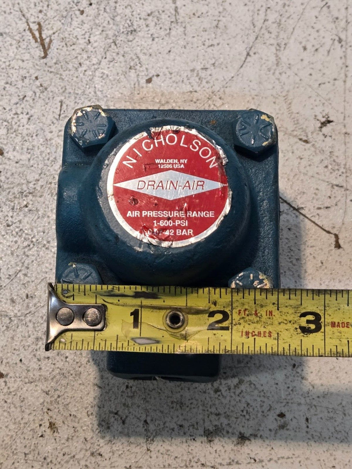 Nicholson F-CN Drain Air Trap 1-600 PSI | F-CLK | A105N