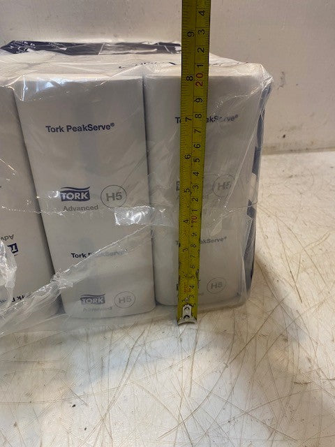Tork Molnlycke PeakServe 105065 12PK Continuous Hand Towels White H5 410 Sheets